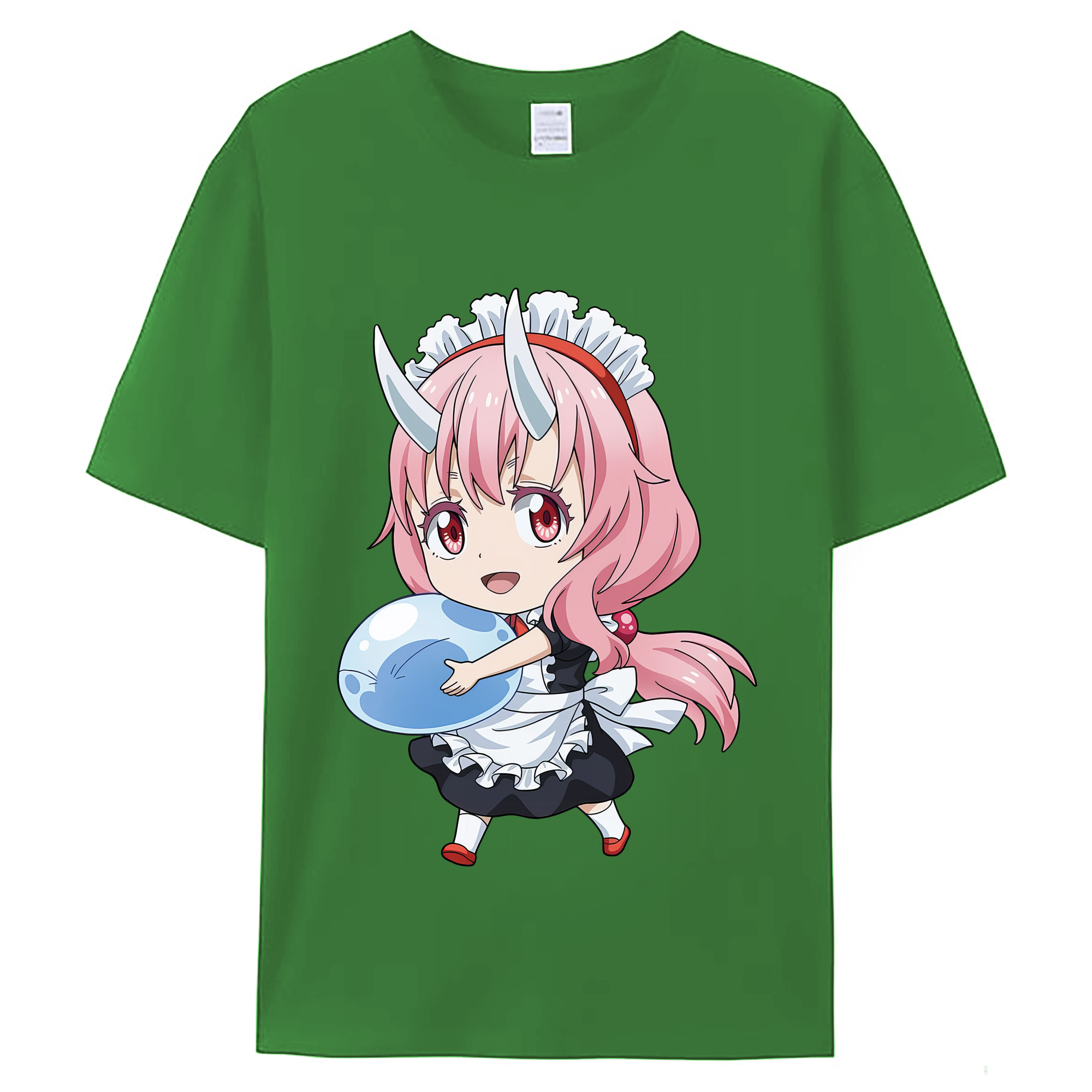 （画像用） 転スラ Regarding Reincarnated to Slime レディースカジュアルプリントTシャツ（綿100％）
